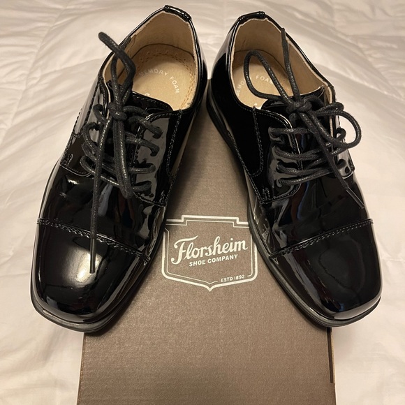 Florsheim Kids Black Patent Dress Shoes